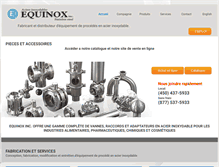 Tablet Screenshot of equinoxstainless.com